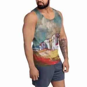 Men Dramatic Clouds Sports Vest