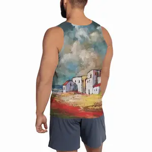 Men Dramatic Clouds Sports Vest