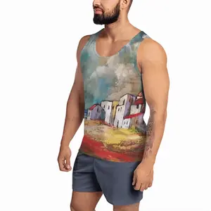 Men Dramatic Clouds Sports Vest