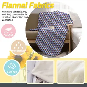 Colorful Flannel Blanket (Multi-Size, Vertical)