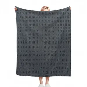 Anthracite Flannel Blanket (Multi-Size, Vertical)