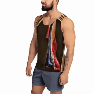 Men Die Flagge Senken Sports Vest