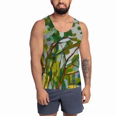 Men The Sun Is Shining Through The Pine Trees Sports Vest