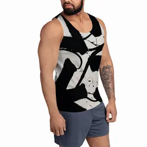 Men Untitled Royal Abstract Sports Vest