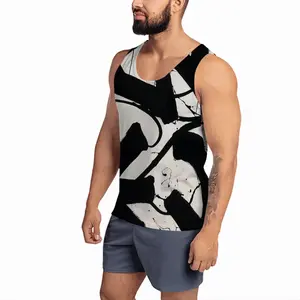 Men Untitled Royal Abstract Sports Vest