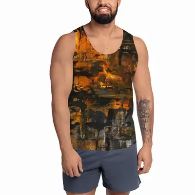 Men The Gold Of The Night Sports Vest