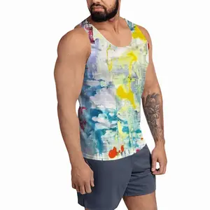 Men Sparkling Glass Sports Vest