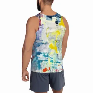 Men Sparkling Glass Sports Vest