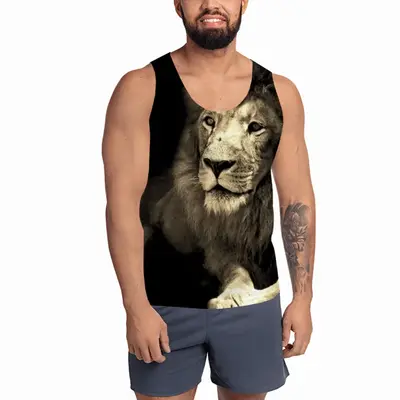 Men Lion In The Sun Sports Vest