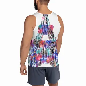 Men The Eiffel Tour Sports Vest