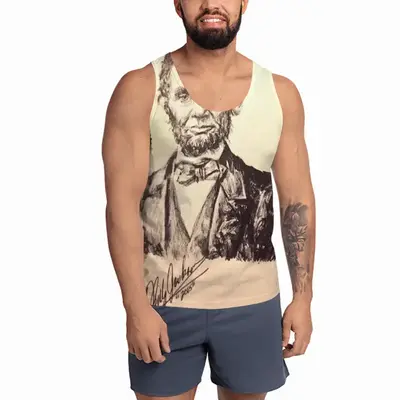 Men President Abraham Lincoln Sports Vest