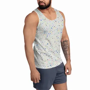 Men Points Colorful Sports Vest