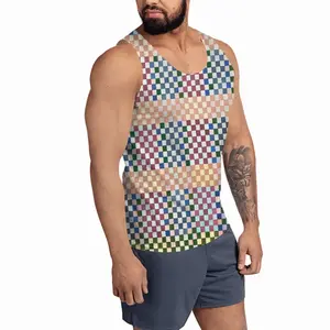 Men Boxes Colorful Sports Vest