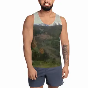 Men View Of Castelnou France Sports Vest