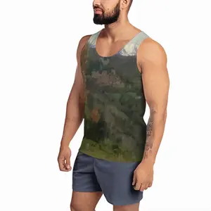 Men View Of Castelnou France Sports Vest