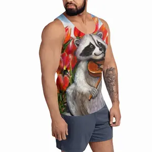 Men Raccoon Celebrating Spring Sports Vest