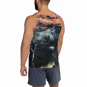 Men Sunrise Over The Blue Mountains Sports Vest