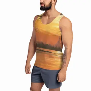 Men Setting Sun Of Tranquility Sports Vest