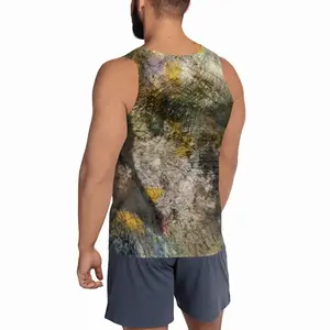 Men Striped Face Sports Vest