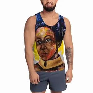 Men Golden Woman Sports Vest