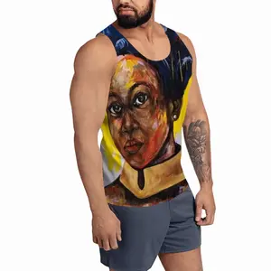 Men Golden Woman Sports Vest