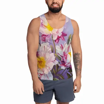 Men The Kingdom Of Peonies Sports Vest