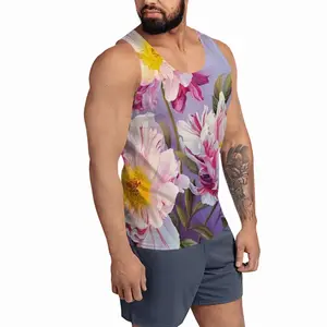 Men The Kingdom Of Peonies Sports Vest