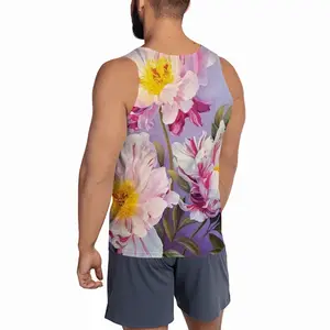 Men The Kingdom Of Peonies Sports Vest