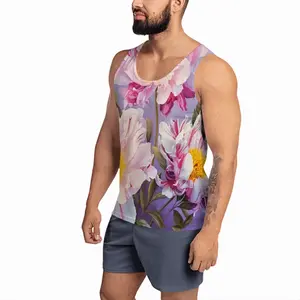 Men The Kingdom Of Peonies Sports Vest