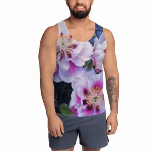 Men Peonies In The Garden Sports Vest