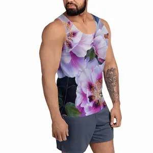 Men Peonies In The Garden Sports Vest