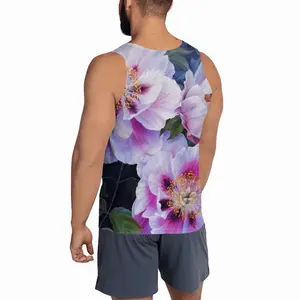 Men Peonies In The Garden Sports Vest