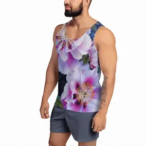 Men Peonies In The Garden Sports Vest