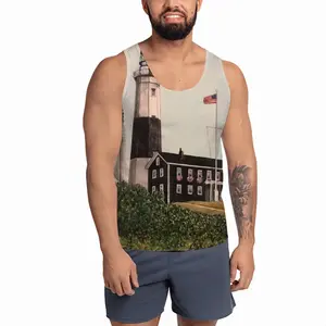 Men Montauk Point Lighthouse Sports Vest