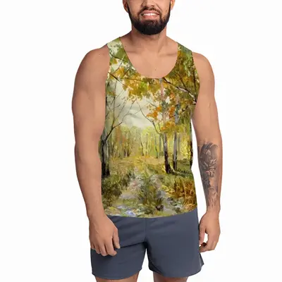 Men Birch Tree Forest Trail Sports Vest