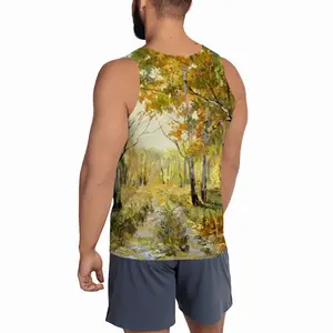 Men Birch Tree Forest Trail Sports Vest