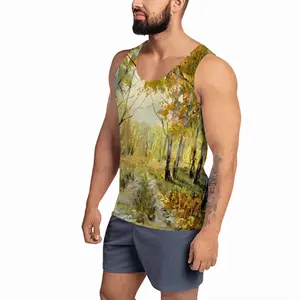 Men Birch Tree Forest Trail Sports Vest