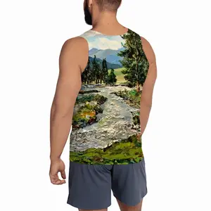 Men Scenic Mountain River Sports Vest