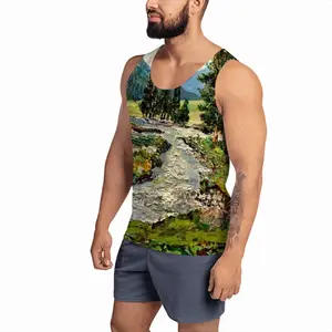 Men Scenic Mountain River Sports Vest