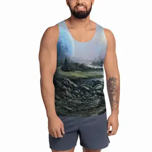 Men Outer Space Landscape Sports Vest