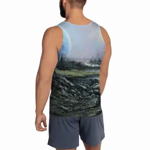 Men Outer Space Landscape Sports Vest