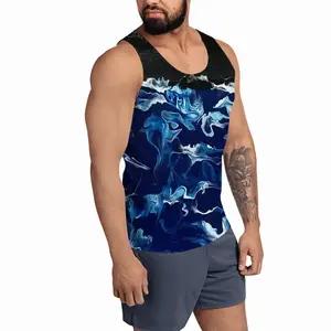 Men The Moon Sports Vest