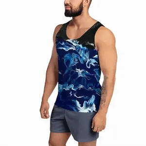 Men The Moon Sports Vest