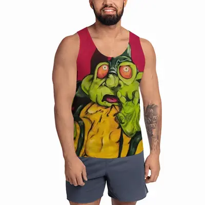 Men Green Alien Wizard Sports Vest