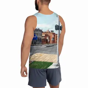 Men #9Th And Q Barrys Tavern Sports Vest