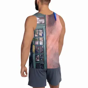 Men Crescent Moon Courtyard Sports Vest