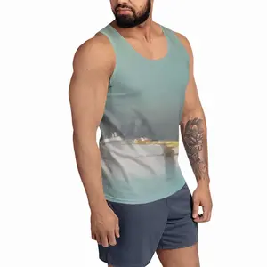 Men Lagoon With Two Boats Sports Vest