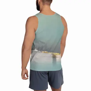 Men Lagoon With Two Boats Sports Vest