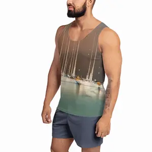 Men Sailboats In Thunderstorm Sports Vest