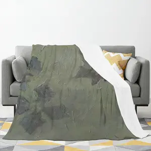 Clematis Vine Flannel Blanket (Multi-Size, Vertical)